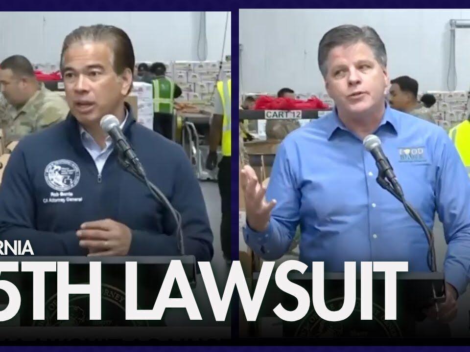 WATCH: Bonta visits food bank amid lawsuit over CalFresh
